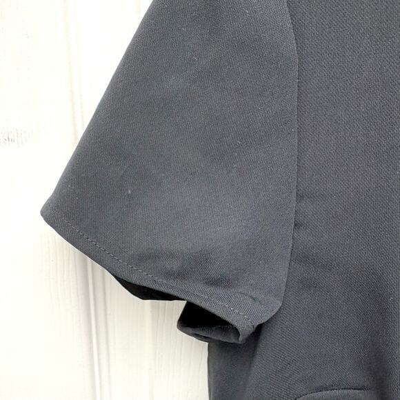 J Crew Black Dress, Short Sleeves, Crew Neck, Fitted Shift, Size 6 - Picture 3 of 8